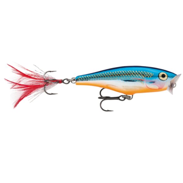 Rapala Skitter Pop 7cm Popper Lure Silver Blue