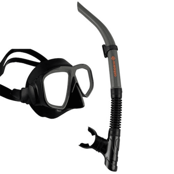 OCEANPRO ECLIPSE MASK SNORKLE SET BL/OR