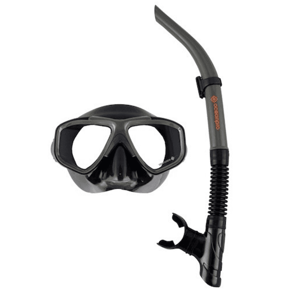 OCEANPRO ECLIPSE MASK SNORKLE SET BL/OR