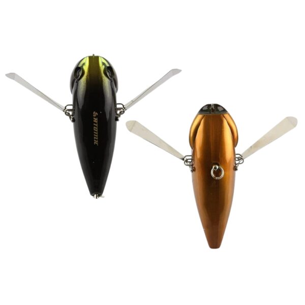 Atomic Hardz Slappa 90 Surface Lure Black Christmas Beetle