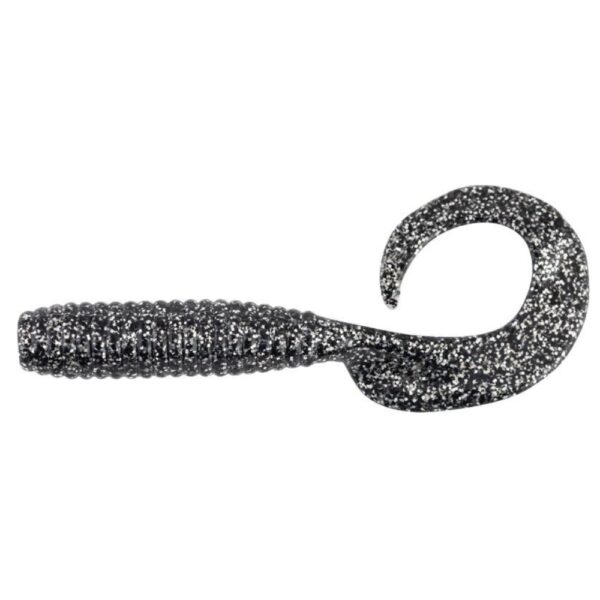 Berkley Gulp Grub 6 Inch Soft Plastic Black Bling