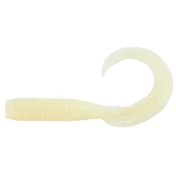 Berkley Gulp Grub 6 Inch Soft Plastic White Glow