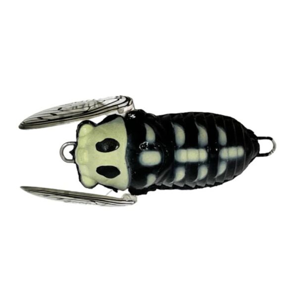 Tiemco Soft Shell Cicada Surface Lure AU Black Glow 504