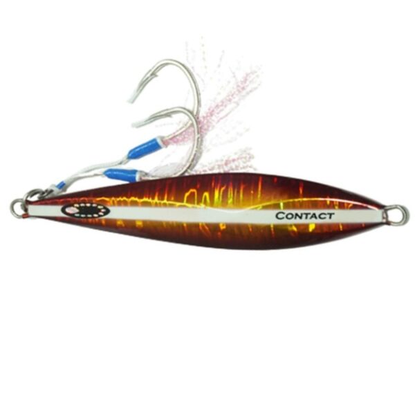 Oceans Legacy Hybrid Contact 200g Rigged Metal Jig Lure 4 Orange