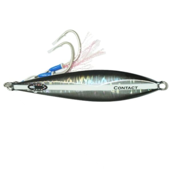 Oceans Legacy Hybrid Contact 200g Rigged Metal Jig Lure 7 Black silver