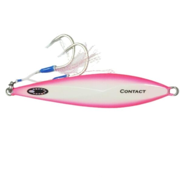 Oceans Legacy Hybrid Contact 200g Rigged Metal Jig Lure Pink Glow