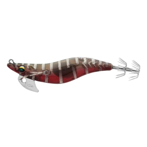 Daiwa Emeraldas Nude 35 Squid Jig Neon Blood Shrimp