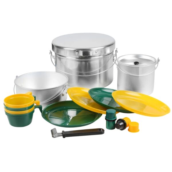 Wildtrak 4 Person 16 pc Aluminium Mess Kit