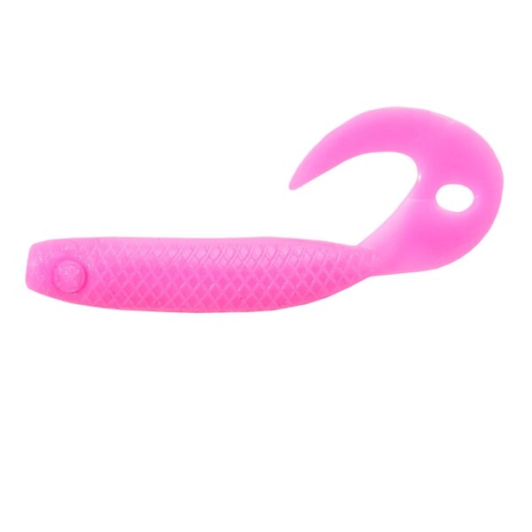 Yakamito Grabble Grub 68mm Soft Plastic Trans Pink