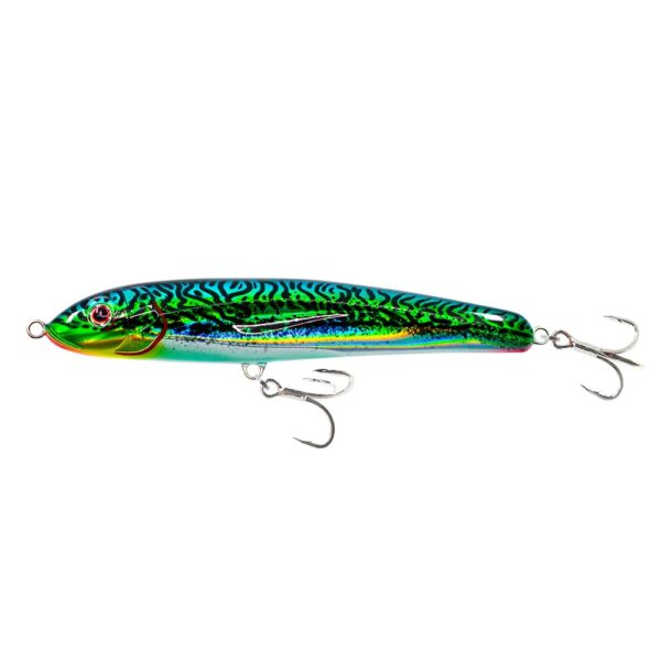 Nomad Riptide 125mm Sinking Stick Bait Lure Silver Green Mackerel