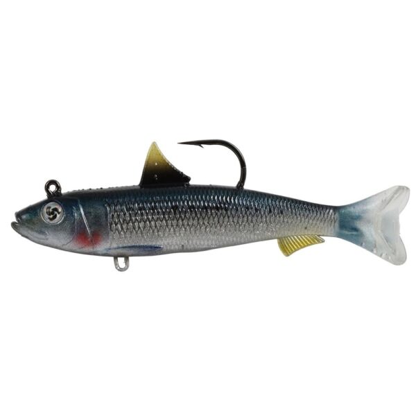 Atomic Real Baitz 100mm Soft Plastic Swimbait Blue Pilchard