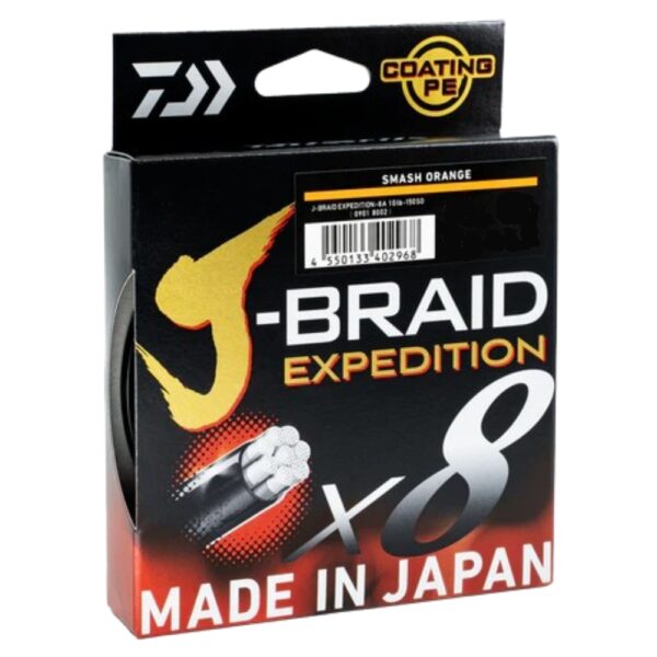 Daiwa J-Braid Expedition X8 Orange Braid