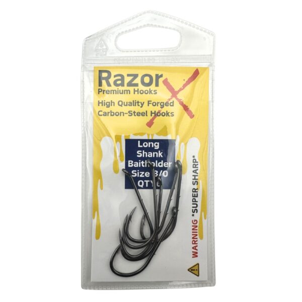 Razor X Long Shank Baitholder Hooks