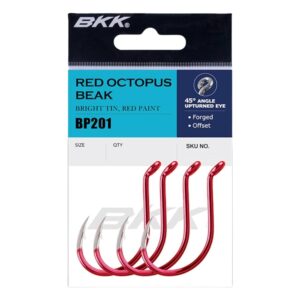 BKK Red Octopus Beak Pre Pack Hooks