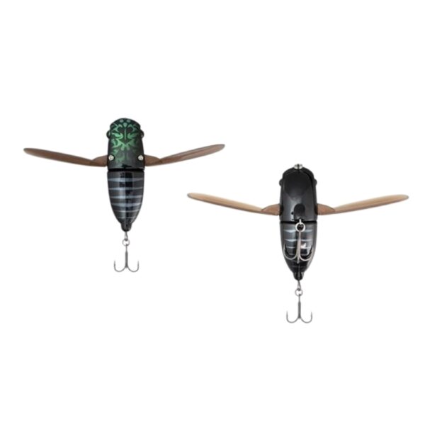 Jackall Suisen Cicada Surface Lure Silhouette Black