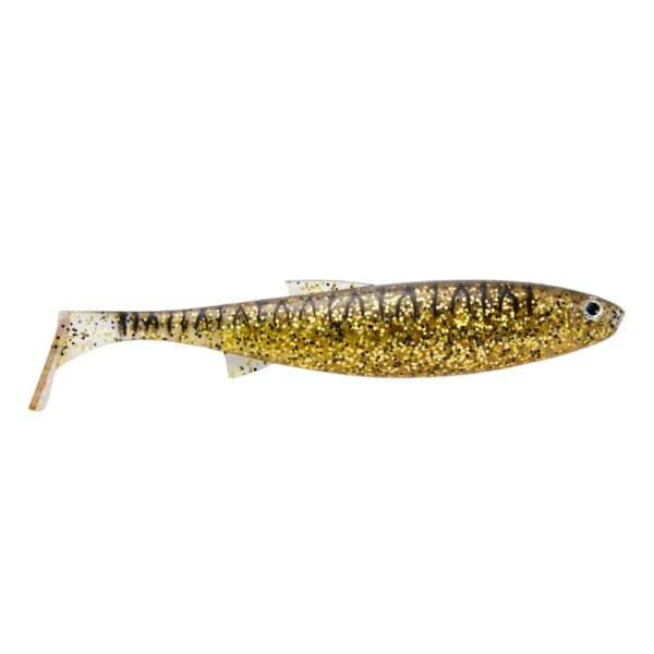 Yakamito Slap Shad 150 Sinking Swimbait Lure Black and Gold UV