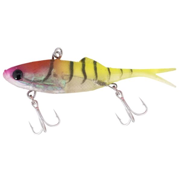 Berkley Shimma Fork 120mm Soft Vibe Lure Lemon Peach