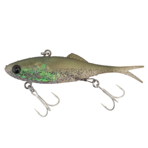Berkley Shimma Fork 120mm Soft Vibe Lure Peppered Prawn