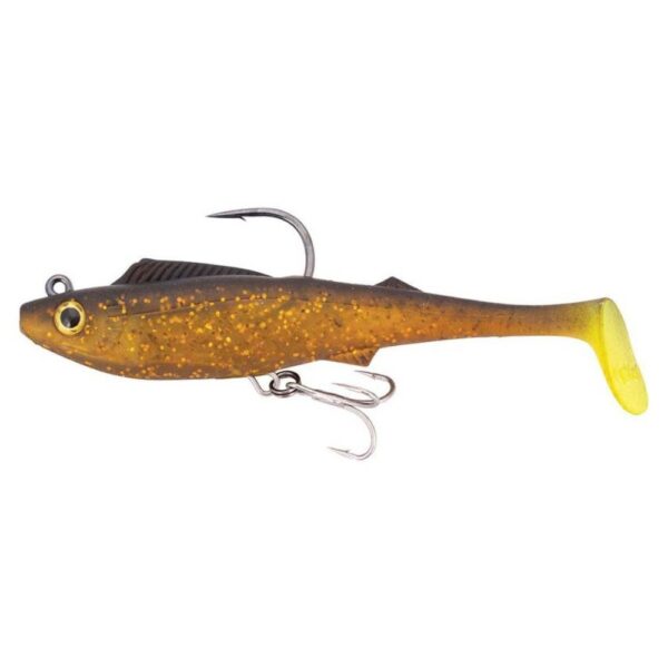 Berkley Shimma Pro Rig 4.5In Soft Plastic Lure Gold Chartreuse