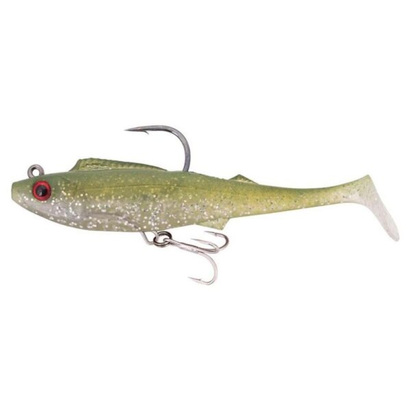 Berkley Shimma Pro Rig 4.5In Soft Plastic Lure Olive Glitter