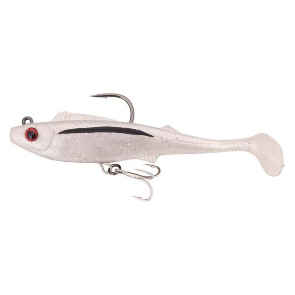 Berkley Shimma Pro Rig 4.5In Soft Plastic Lure Pearl White Silver