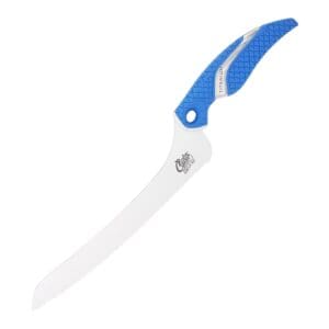 Cuda Titanium Bonded Offset Serrated 9 Inch Knife