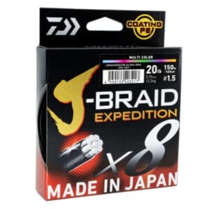 Daiwa J-Braid Expedition 8 Multicolour Braid