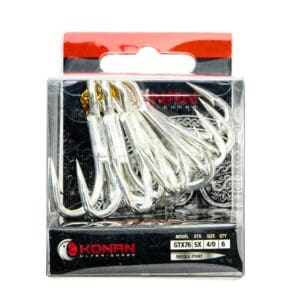 Konan GTX76 - 5X Treble Hooks