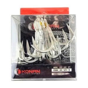 Konan XS66 - 4X Treble Hooks