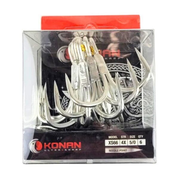 Konan XS66 - 4X Treble Hooks