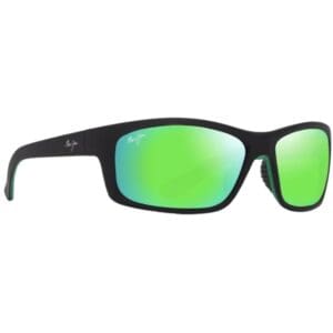 Maui Jim Kanaio Coast Matte Black Green MAUIGreen Lens Sunglasses