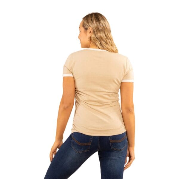 Ringers Western Melrose Womens Dark Sand Classic Fit T-Shirt