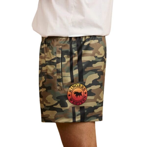 Ringers Western Mens Camo Footy Shorts - Image 2