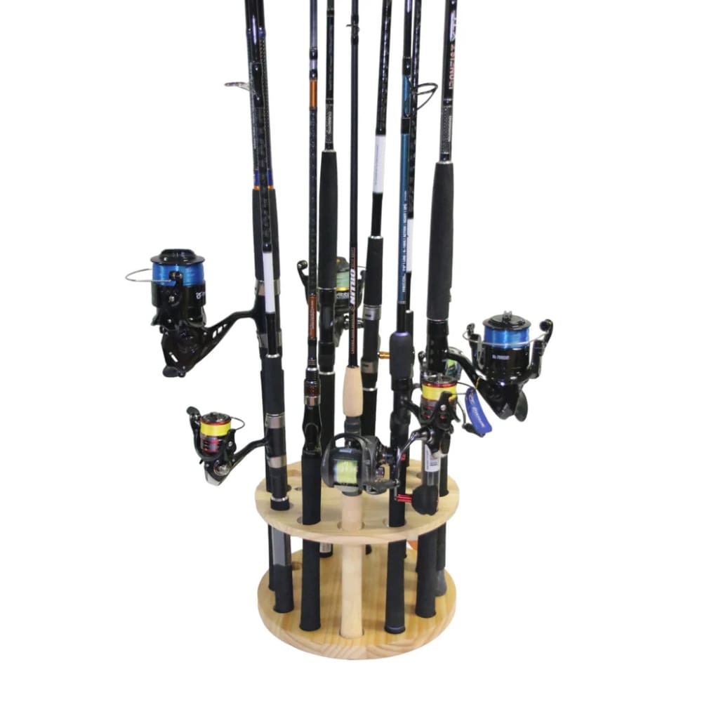 Compleat Angler Round Timber Rod Holder