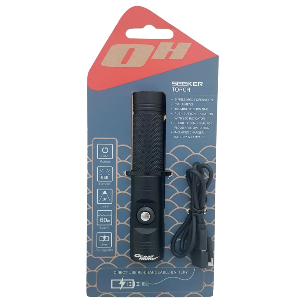 Ocean Hunter Seeker Black Dive Torch
