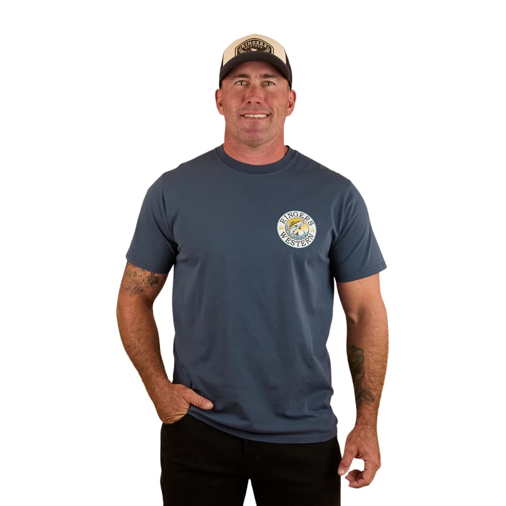 Ringers Western Big Catch Loose Fit T-Shirt Washed Navy