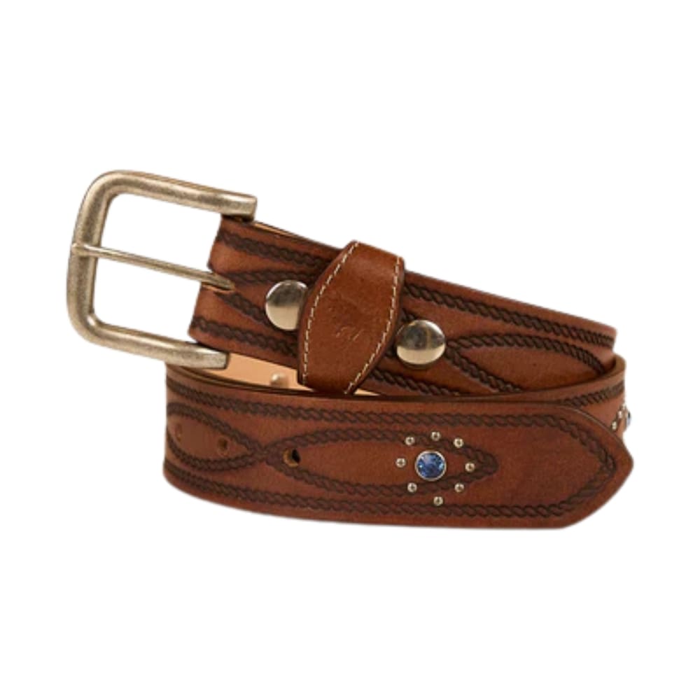 Ringers Western Diamond T Belt Tan Silver