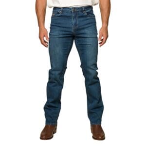 Ringers Western Mitchell Men's Straight Leg Jeans Mid Blue