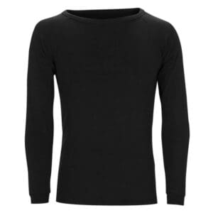 Sherpa Merino Thermal Long Sleeve Raglan Top Black