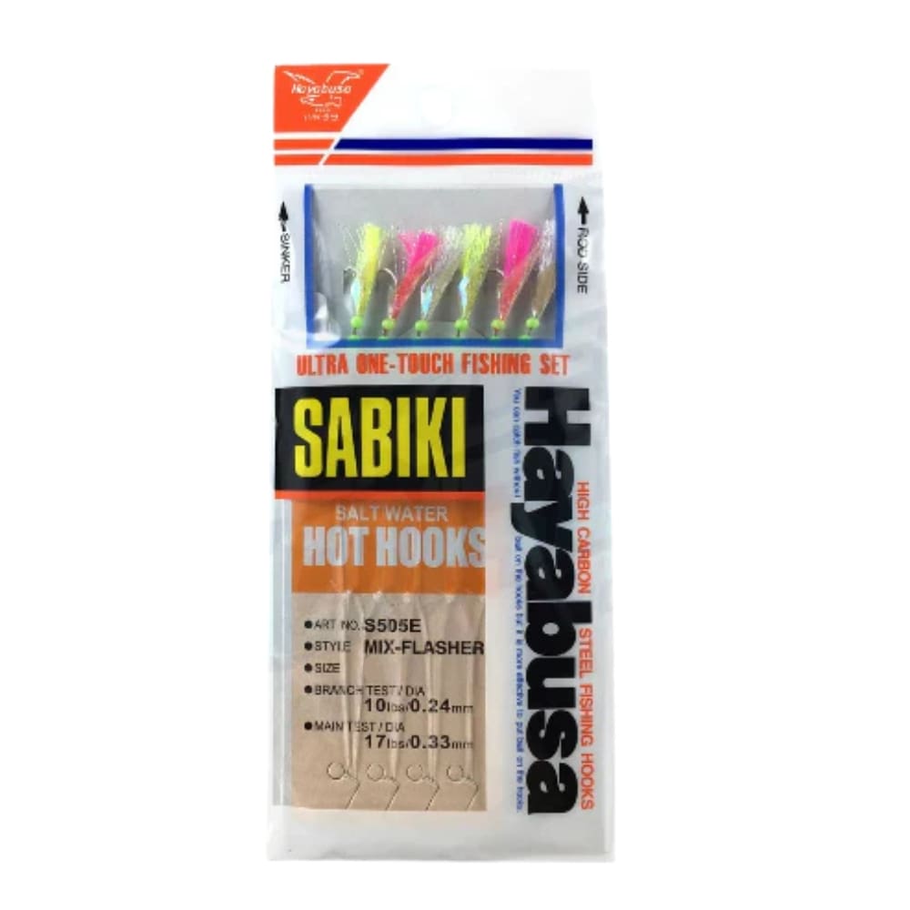 Hayabusa Sabiki S505E Mix Flasher Bait Jig
