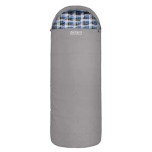 Frankland Hooded Jumbo Sleeping Bag -7 Grey 230cm X 90cm