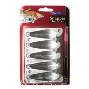 Gillies Sinker Mould Snapper 4oz 5 Cavities