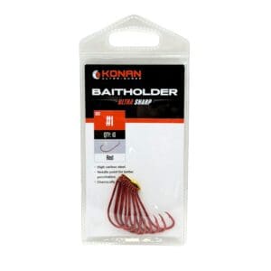 Konan Red Baitholder Hooks Pre Pack