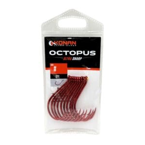 Konan Red Octopus Pre Pack Hooks