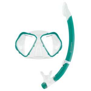 OCEAN PRO QUEST MASK SNORKEL SET- TEAL